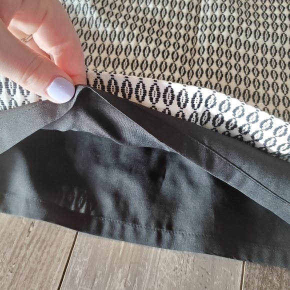Ann Taylor Tapestry Lined Side Zip Pencil Skirt Women's Size 4 NWOT Black White - Picture 12 of 14